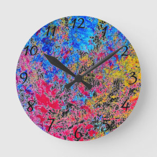 Horloge Ronde Paint Clock