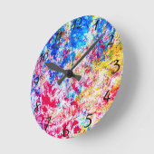 Horloge Ronde Paint Clock (Angle)