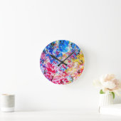 Horloge Ronde Paint Clock (Maison)