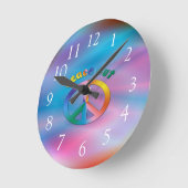 Horloge Ronde Paix (Angle)