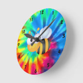 Horloge Ronde Paix, Amour, Abeilles (Angle)