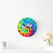 Horloge Ronde Paix, Amour, Abeilles (Maison)