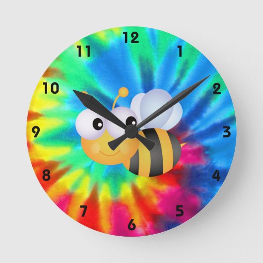 Horloge Ronde Paix, Amour, Abeilles (Recto)