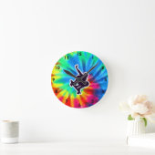 Horloge Ronde Paix, Amour, Skate (Maison)