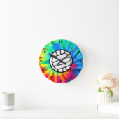 Horloge Ronde Paix, Amour, Volley-ball (Maison)