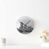 Horloge Ronde Palais blanc noir de Westminster (Maison)