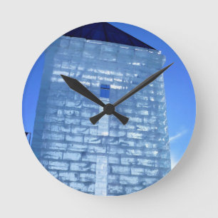 Horloge Ronde Palais de glace au Carnaval de Québec, Canada