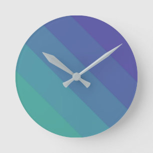Horloge Ronde Palette de couleurs de paranoïa Bleu ciel cyan att