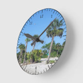 Horloge Ronde Palm Tree (Angle)