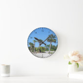 Horloge Ronde Palm Tree (Maison)