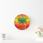 Horloge Ronde Palm Tree Wall Clock (Maison)