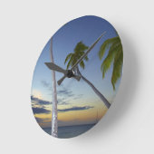 Horloge Ronde Palm trees and sunset, Plantation Island (Angle)
