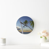 Horloge Ronde Palm trees and sunset, Plantation Island (Maison)