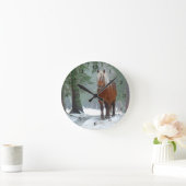 Horloge Ronde Palomino Horse (Maison)