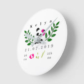 Horloge Ronde panda (Angle)