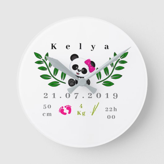 Horloge Ronde panda (Recto)