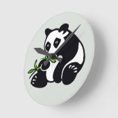 Horloge Ronde Panda - 24 heures sur 24 (Angle)