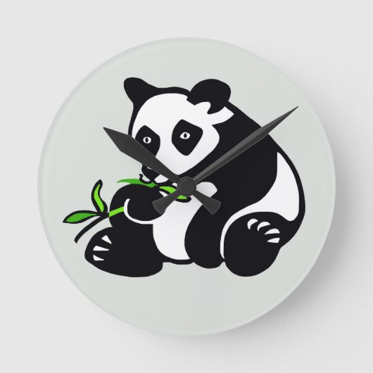 Horloge Ronde Panda - 24 heures sur 24 (Recto)