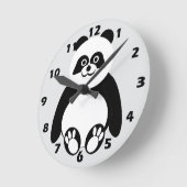Horloge Ronde Panda Design (Angle)