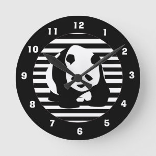 Horloge Ronde Panda géant