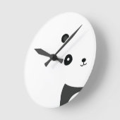 Horloge Ronde Panda paisible (Angle)