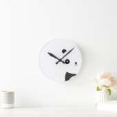Horloge Ronde Panda paisible (Maison)