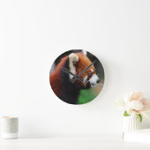 Horloge Ronde Panda rouge (Maison)