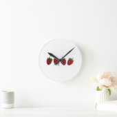 Horloge Ronde Panneau fraise (Maison)