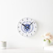 Horloge Ronde panneau Massachusetts (Maison)