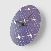 Horloge Ronde Panneau solaire (Angle)