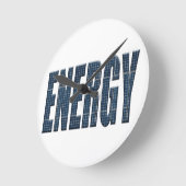 Horloge Ronde Panneaux solaires énergétiques (Angle)