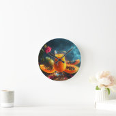 HORLOGE RONDE PAPAYE - BAISER TROPICAL (Maison)