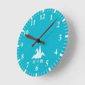 Horloge Ronde Paper crane (Angle)