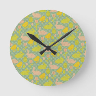 Horloge Ronde Papier peint de Pâques