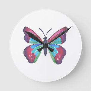 Horloge Ronde Papillon
