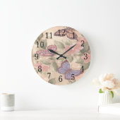 Horloge ronde papillon (Maison)