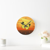 Horloge Ronde Papillon (Maison)