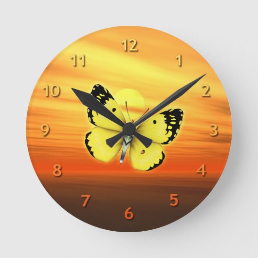 Horloge Ronde Papillon (Recto)