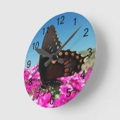 Horloge Ronde Papillon épicebush (Angle)