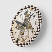 Horloge Ronde Papillon Steampunk Rond (Angle)
