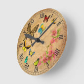 Horloge Ronde Papillon vintage (Angle)