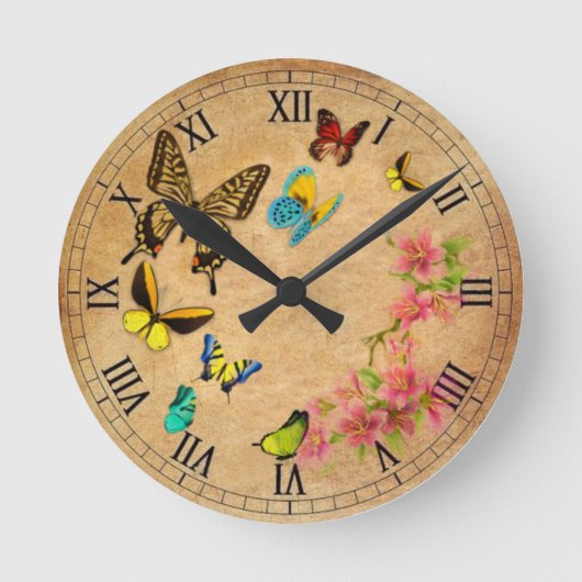 Horloge Ronde Papillon vintage (Recto)