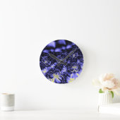 Horloge Ronde Papillons bleus (Maison)