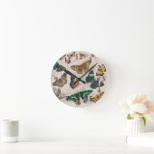 Horloge Ronde Papillons Collection Antique Papillons (Maison)