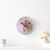 Horloge Ronde *Papillons -Horloge ronde (moyenne) (Maison)