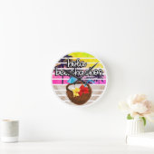 Horloge Ronde Paradis tropical (Maison)