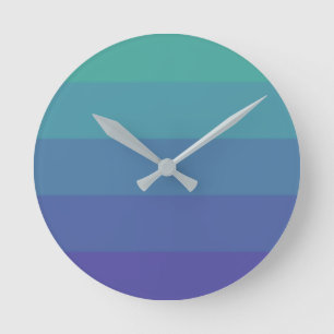 Horloge Ronde Paranoïa Palette Couleur Oeil Attaquant Ciel Bleu 