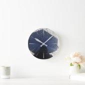 Horloge Ronde Parapluie bleu (Maison)