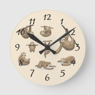 Horloge Ronde Paresses Animées