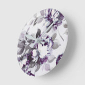 Horloge Ronde Parfum des roses de prune (Angle)